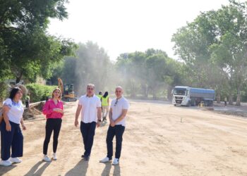 Piquet visita las obras del aparcamiento en el barrio de Nuestra Señora de Belén