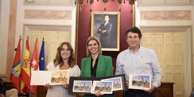 El Salón de Plenos acoge una presentación de un sello dedicado a Alcalá