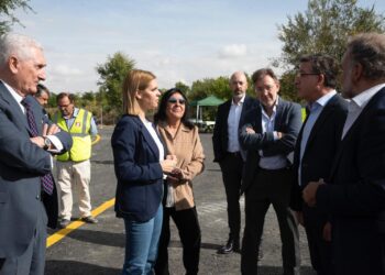 Judith Piquet visita las obras de Avenida de Camarma